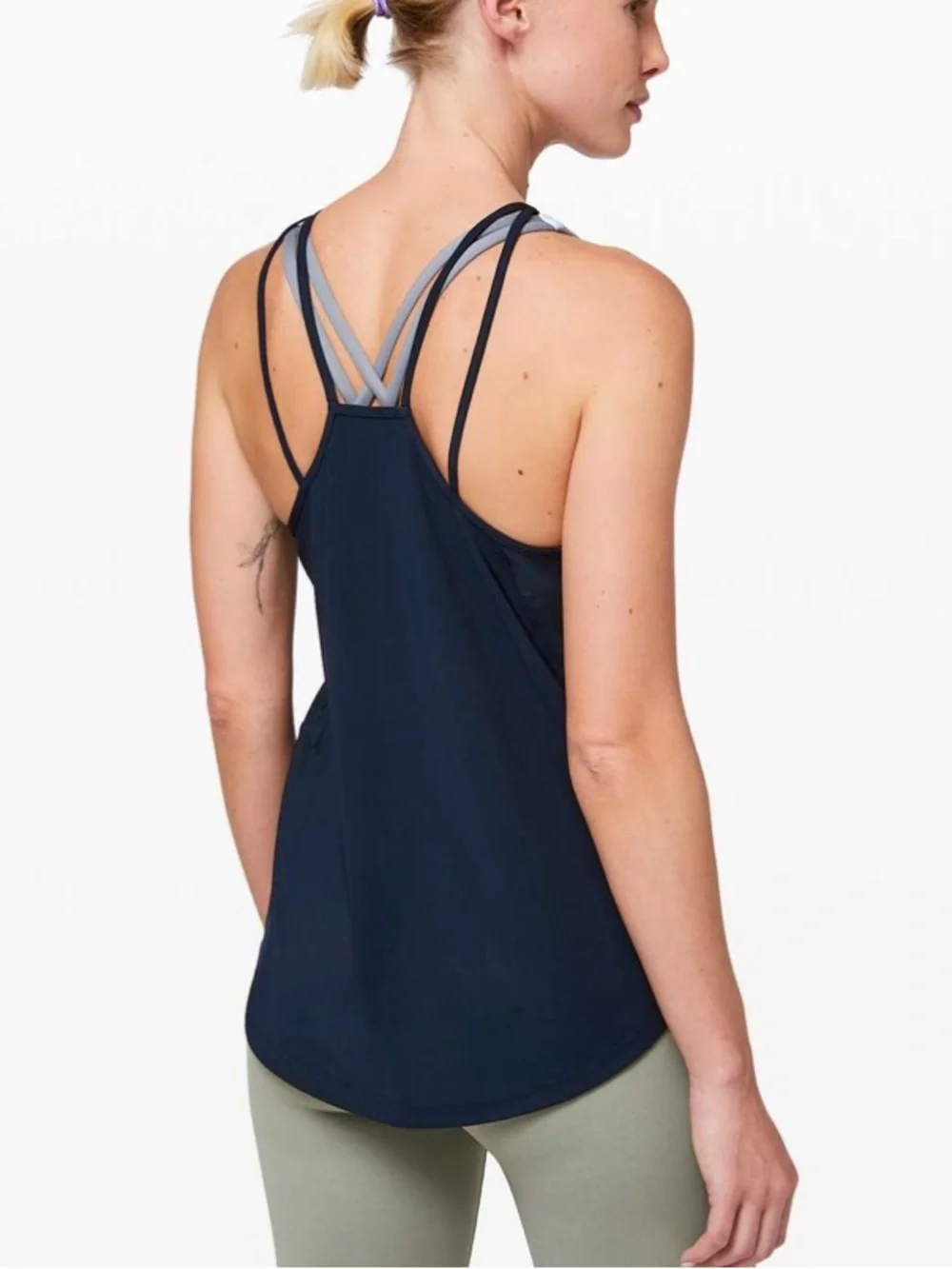 Lululemon Run Off-Route Tank True Navy Size Medium Running